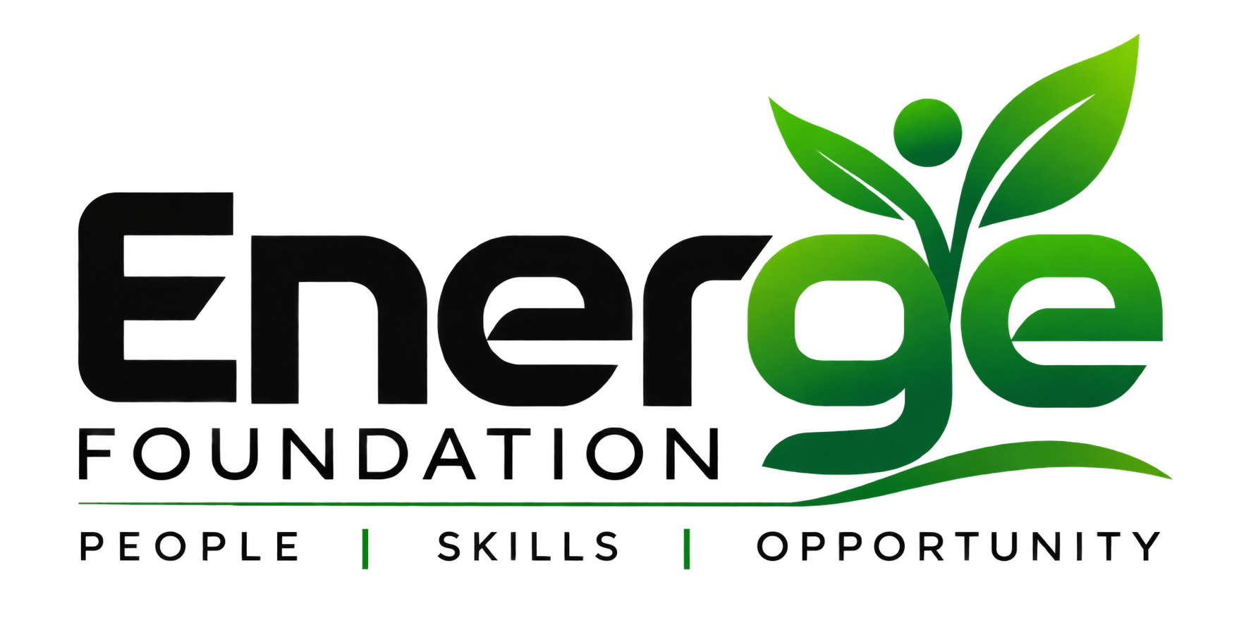 Energe Foundation logo: People | Skills | Opportunity